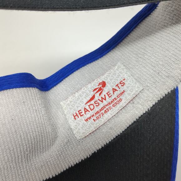Headsweats Golf Sun Visor Cap Blue One Size Stretchable Embroidered Polyester - Picture 8 of 9